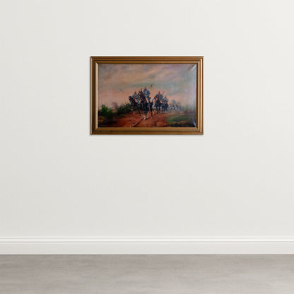 Cavalry Patrol at Dawn – J. Cusachs