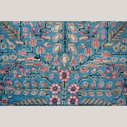Vintage Hand-Knotted Hereke Silk Prayer Rug, Tree of Life Design – 188 × 118 cm