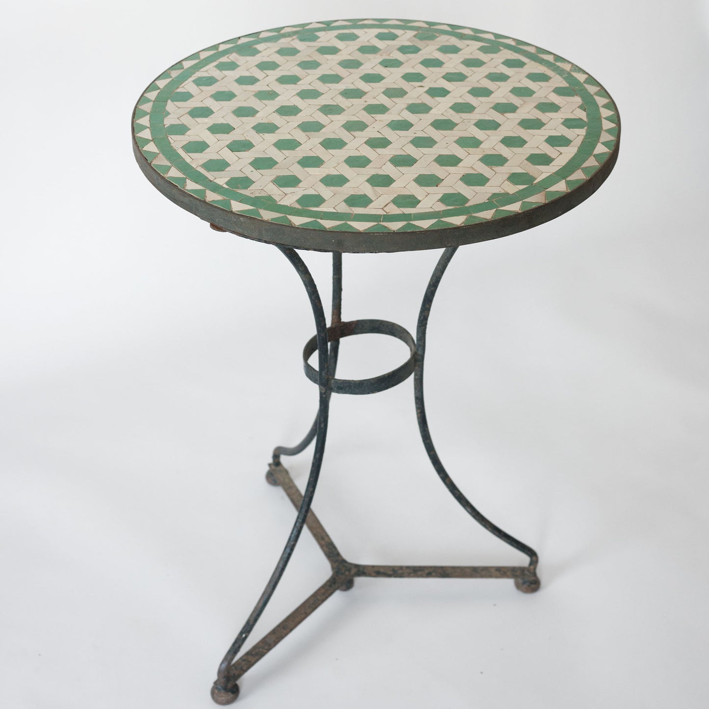 Antique Mosaic Garden Table