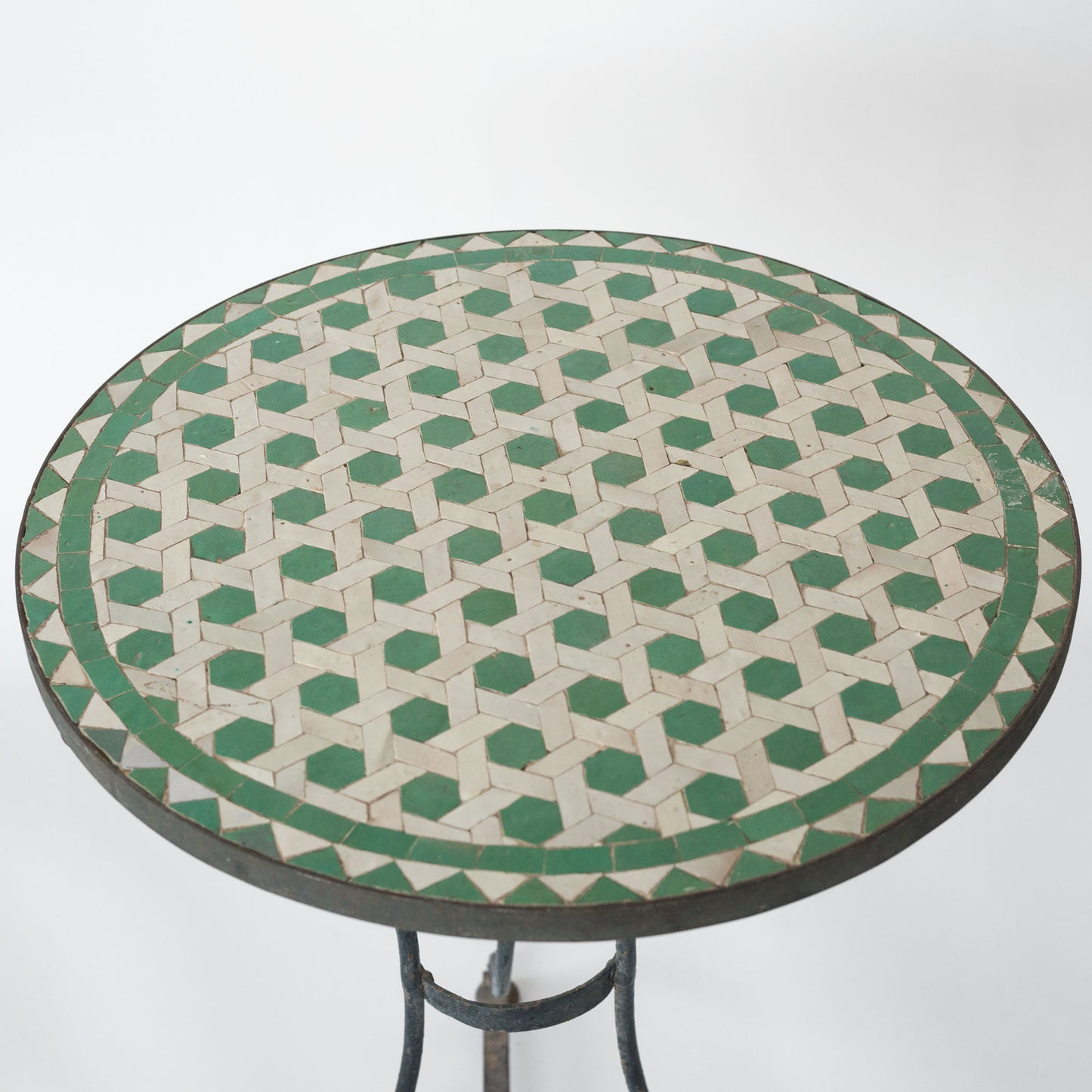Antique Mosaic Garden Table