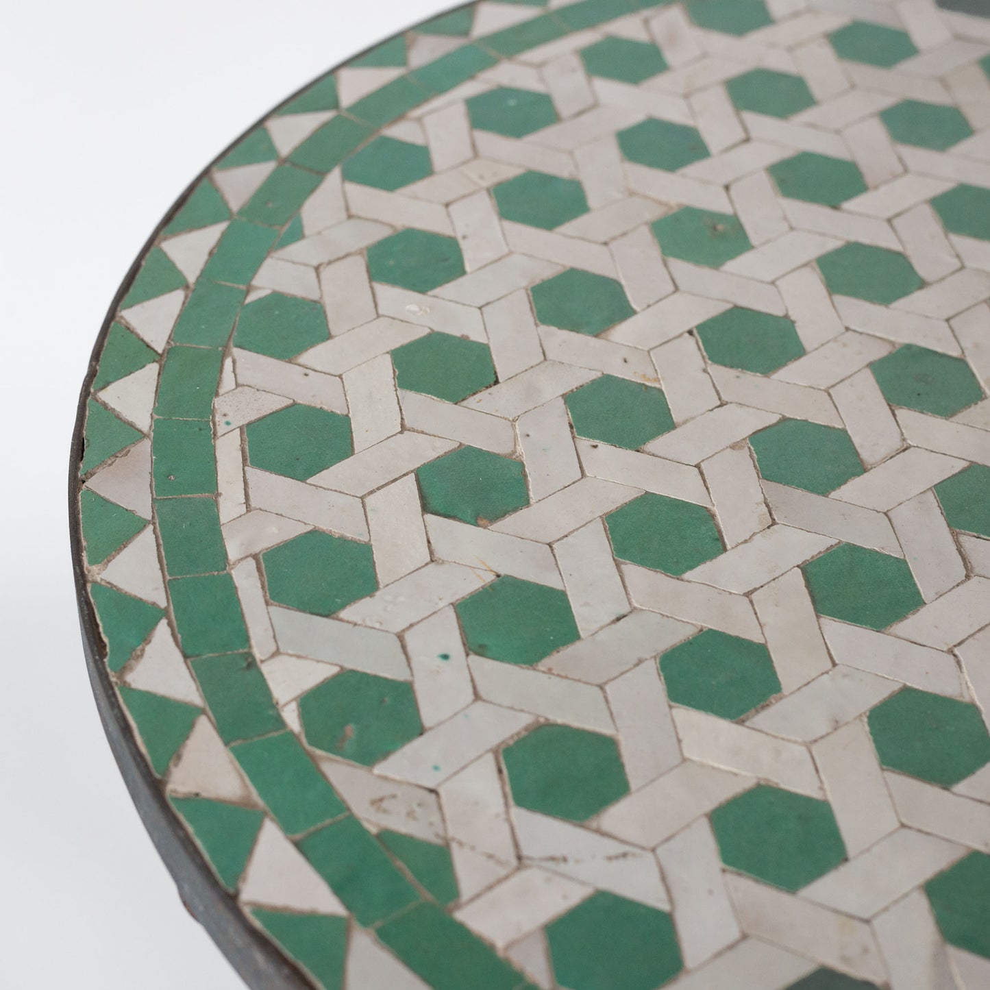 Antique Mosaic Garden Table