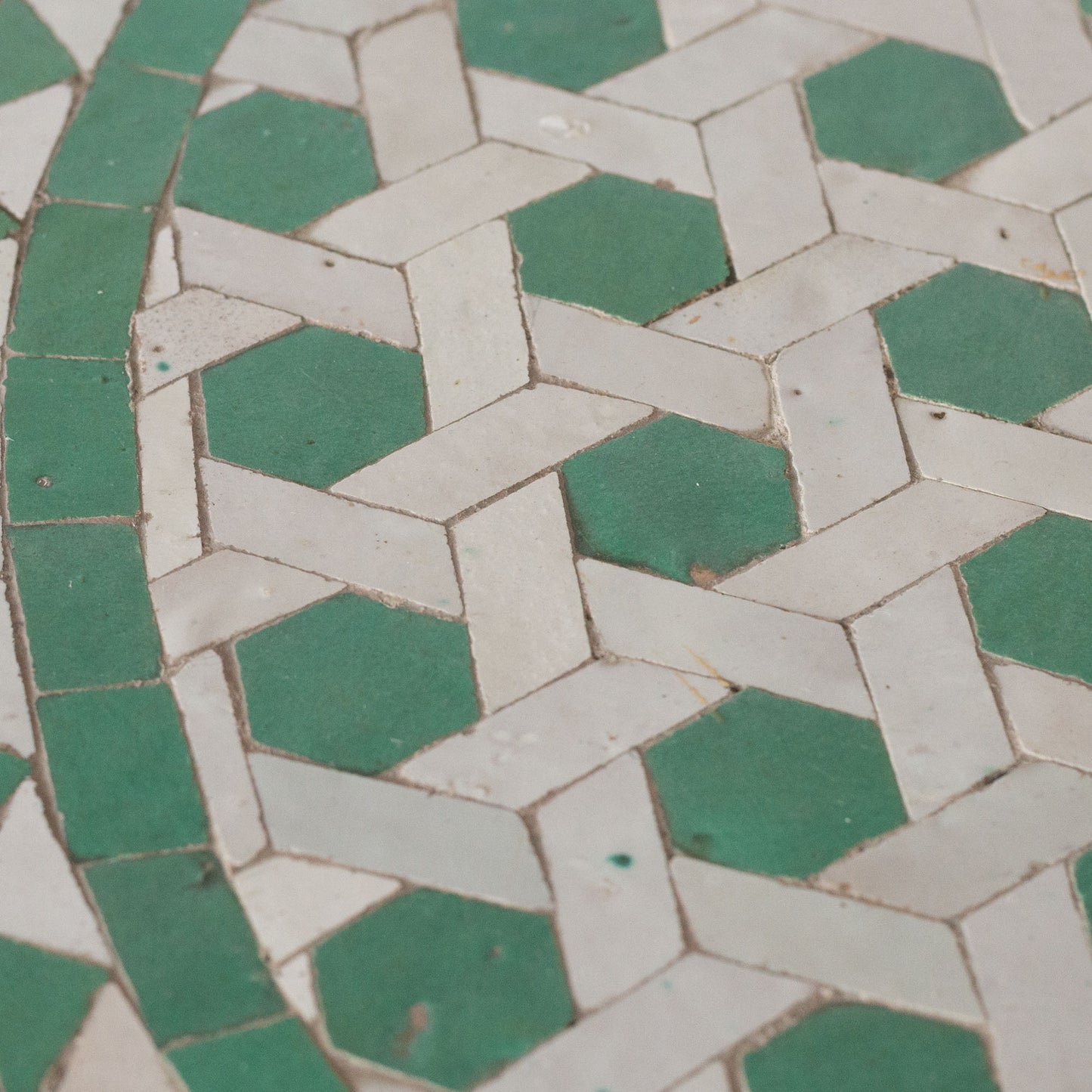 Antique Mosaic Garden Table