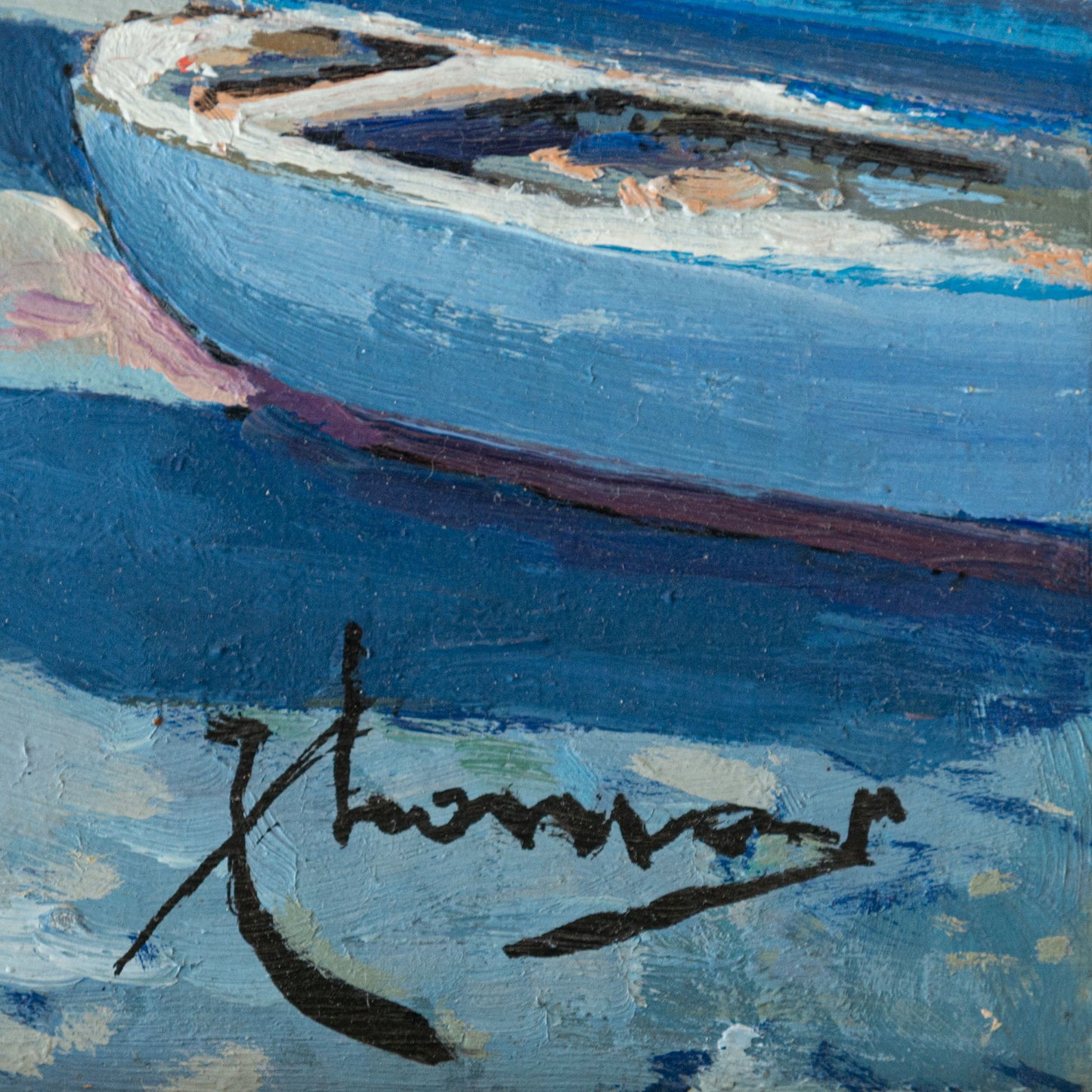 Positano and Valldemossa Two Post Impressionist Landscapes - Signed