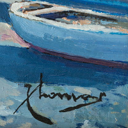 Positano and Valldemossa Two Post Impressionist Landscapes - Signed