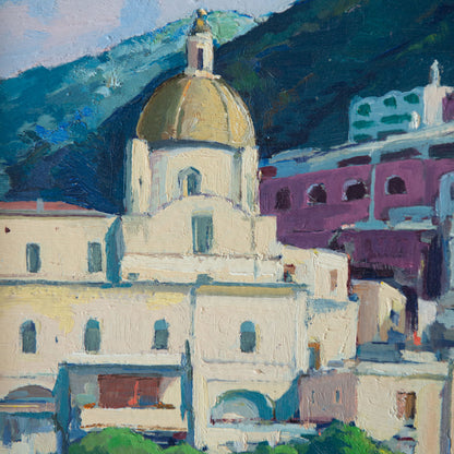 Positano and Valldemossa Two Post Impressionist Landscapes - Signed