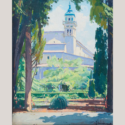 Positano and Valldemossa Two Post Impressionist Landscapes - Signed