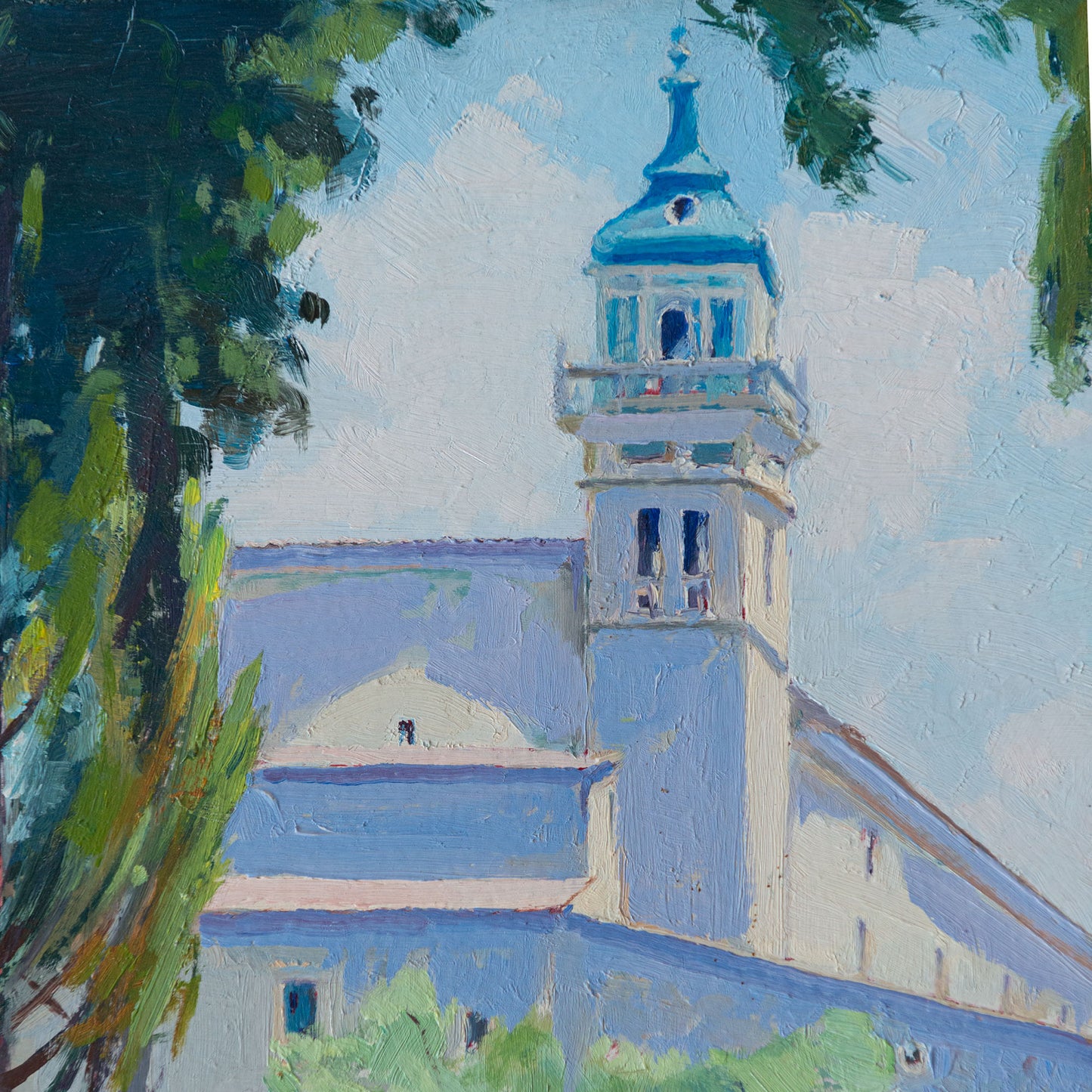 Positano and Valldemossa Two Post Impressionist Landscapes - Signed