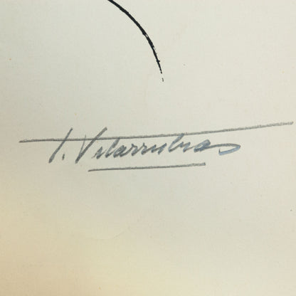 Aubrey Beardsley–Inspired Stylistic Limited Edition Silkscreen by Teresa Vilarrubias