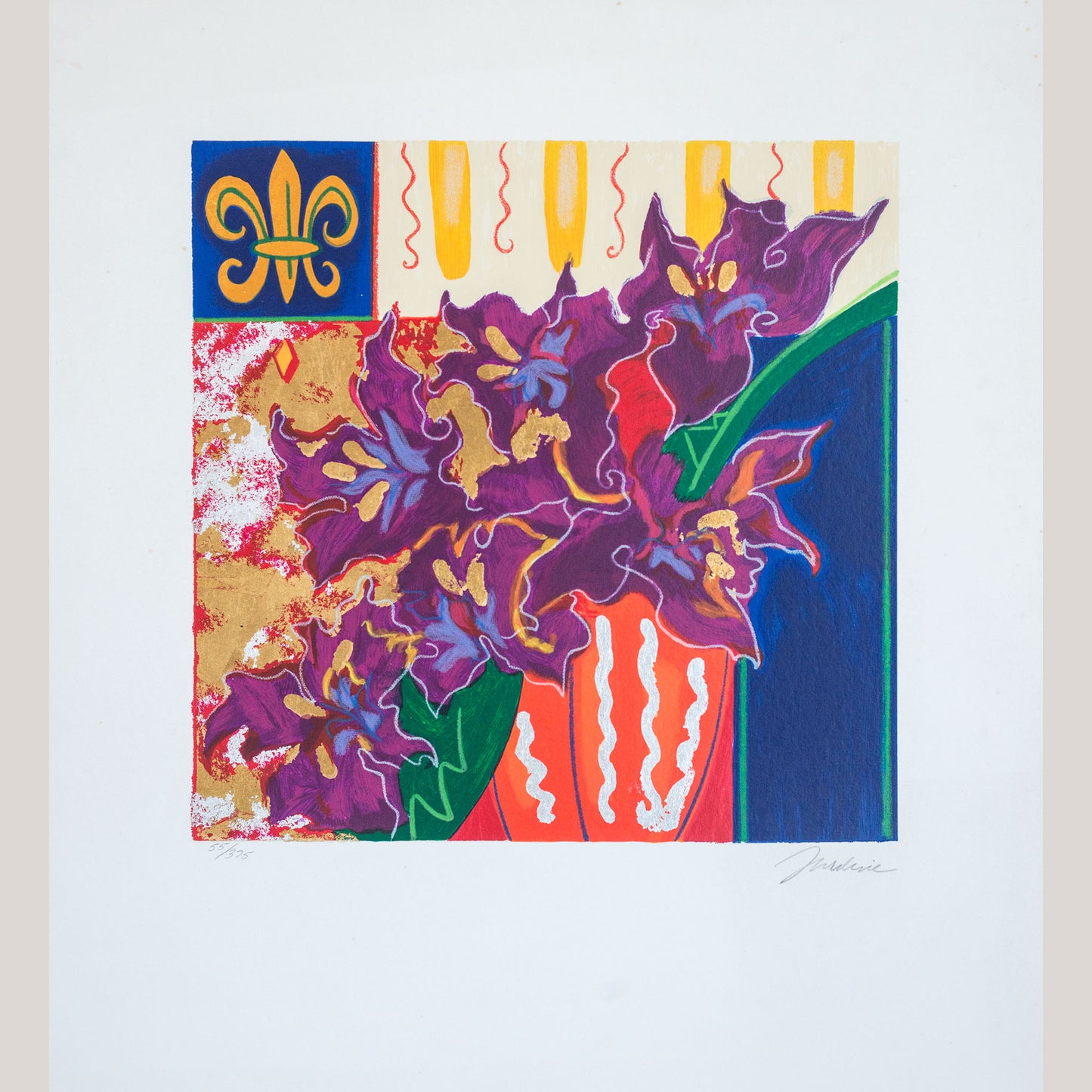 Floral Still Life Serigraphs (Set of Three) by Liz Jardine