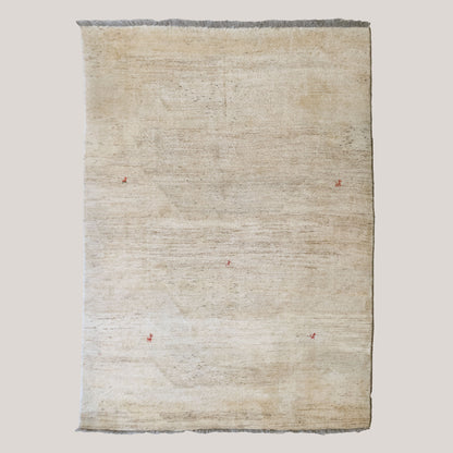 Vintage Persian Gabbeh Rug – Hand-Knotted Wool – 257 × 178 cm