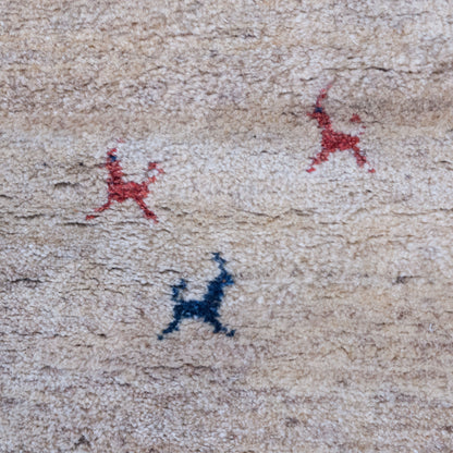 Vintage Hand-Knotted Gabbeh Rug