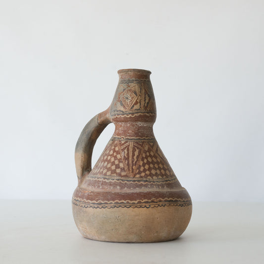 19th Century Aït Chenacha Berber Kabyle Terracotta Jug, Alger