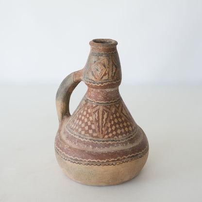 19th Century Aït Chenacha Berber Kabyle Terracotta Jug, Alger