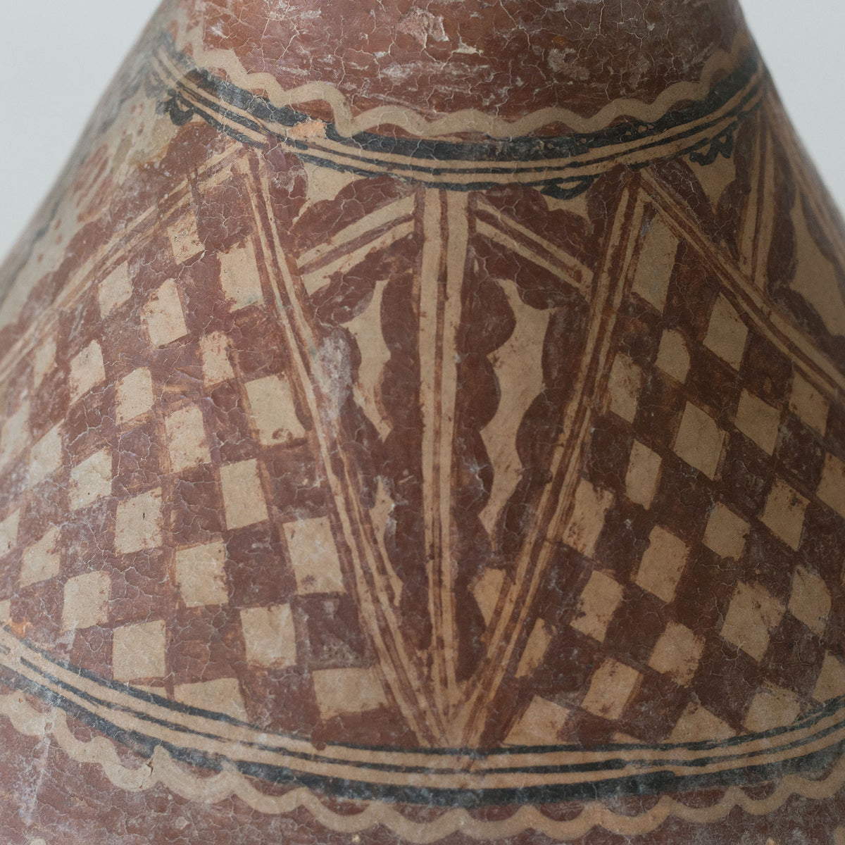 19th Century Aït Chenacha Berber Kabyle Terracotta Jug, Alger