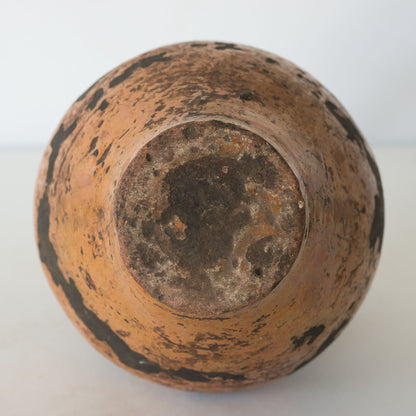 18th or 19th Century Terracotta Vase with Ochre Glaze