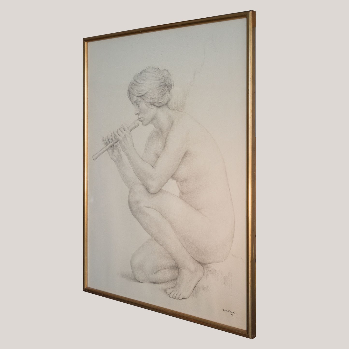 The Four Seasons (Les Quatre Estacions) – Suite of Four Large Framed Original Graphite Drawings
