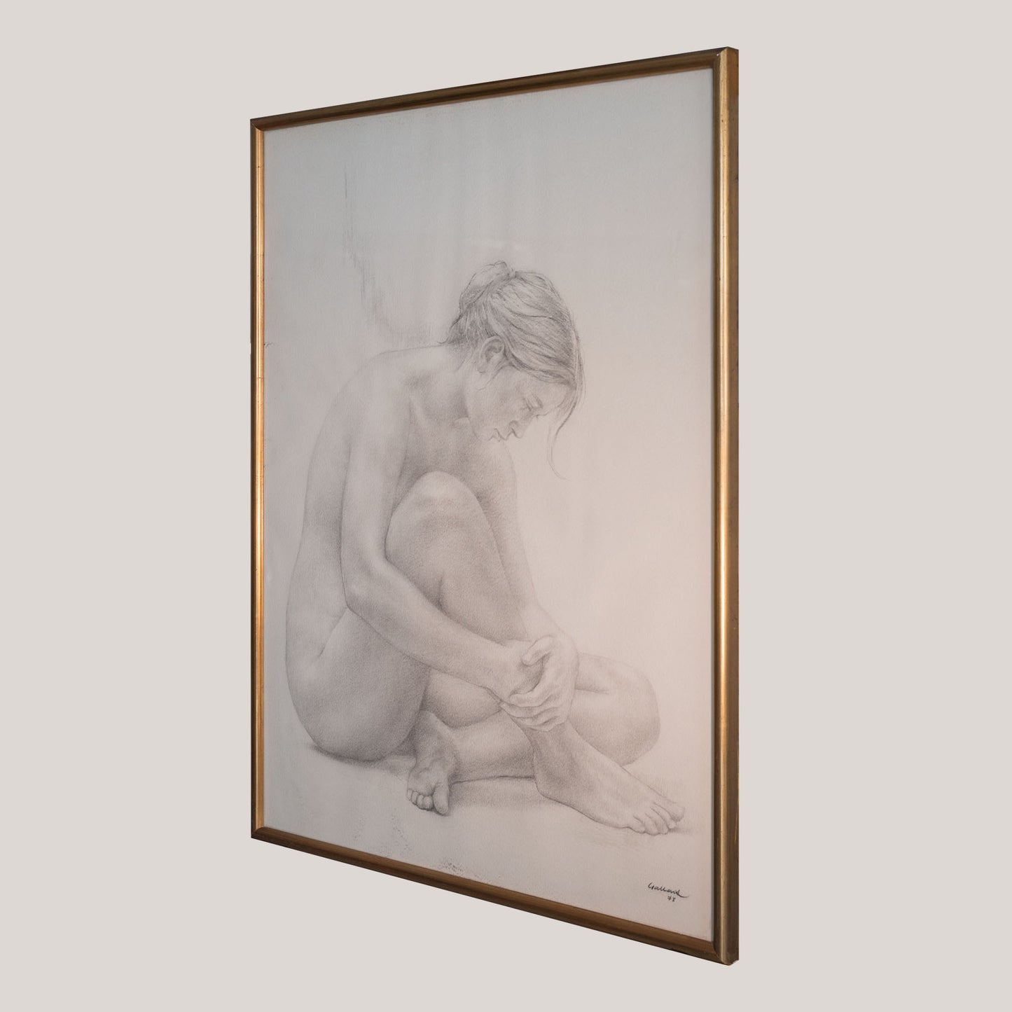 The Four Seasons (Les Quatre Estacions) – Suite of Four Large Framed Original Graphite Drawings