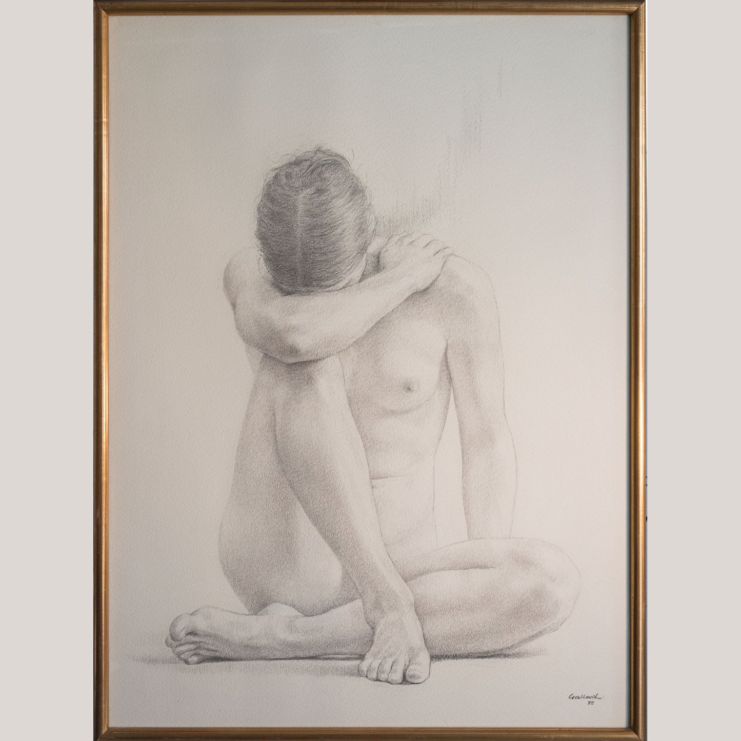 The Four Seasons (Les Quatre Estacions) – Suite of Four Large Framed Original Graphite Drawings
