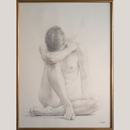 The Four Seasons (Les Quatre Estacions) – Suite of Four Large Framed Original Graphite Drawings