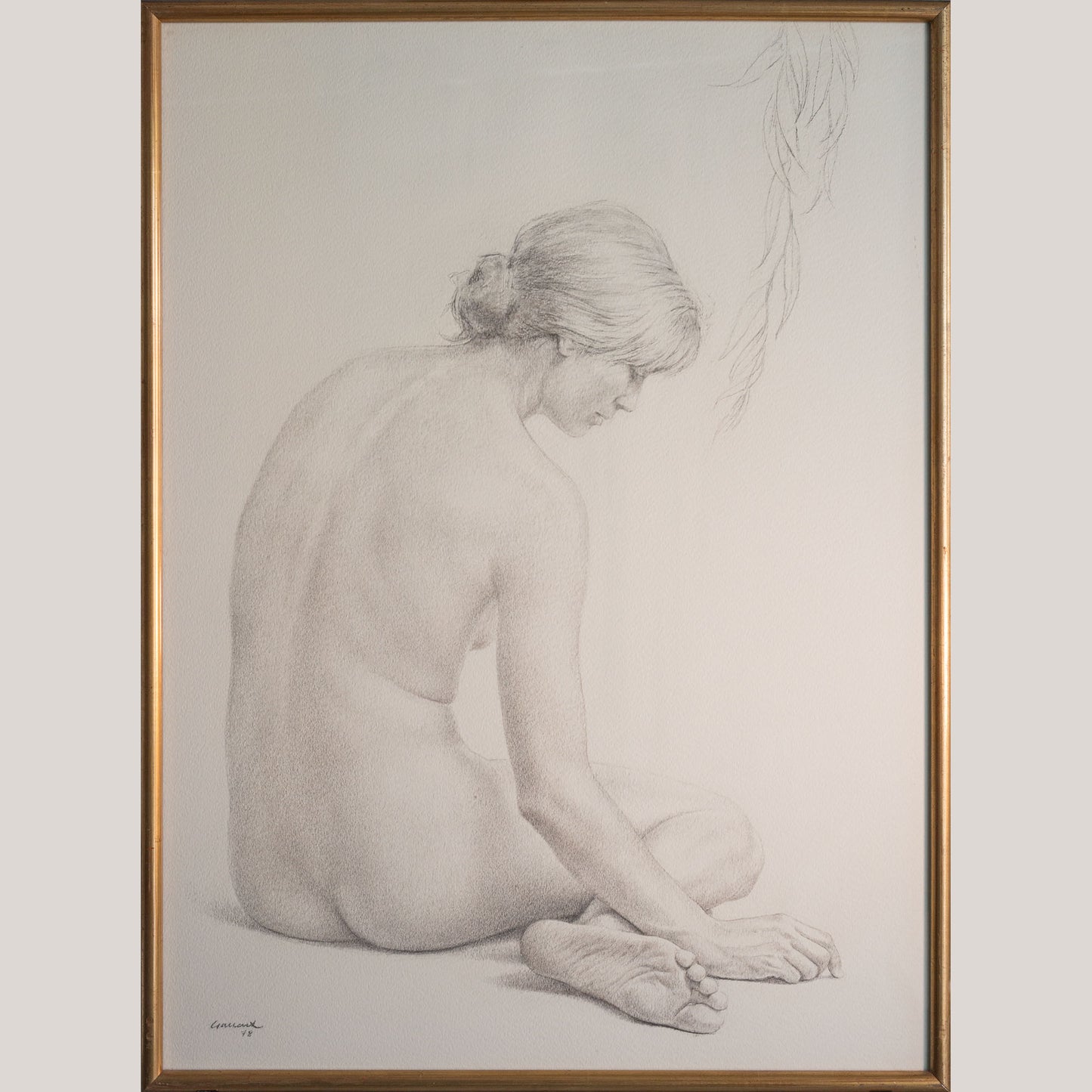 The Four Seasons (Les Quatre Estacions) – Suite of Four Large Framed Original Graphite Drawings