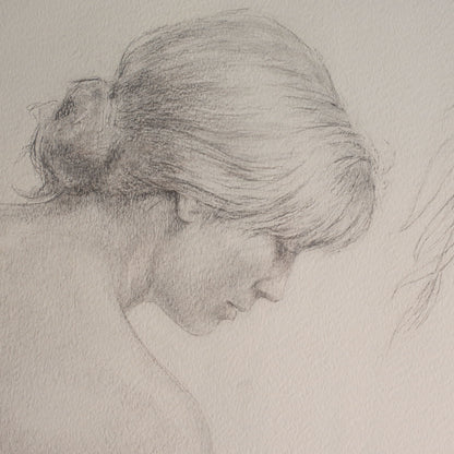 The Four Seasons (Les Quatre Estacions) – Suite of Four Large Framed Original Graphite Drawings