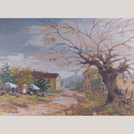 Gypsie Camp Rural Landscape by Joan Escayola Blanch