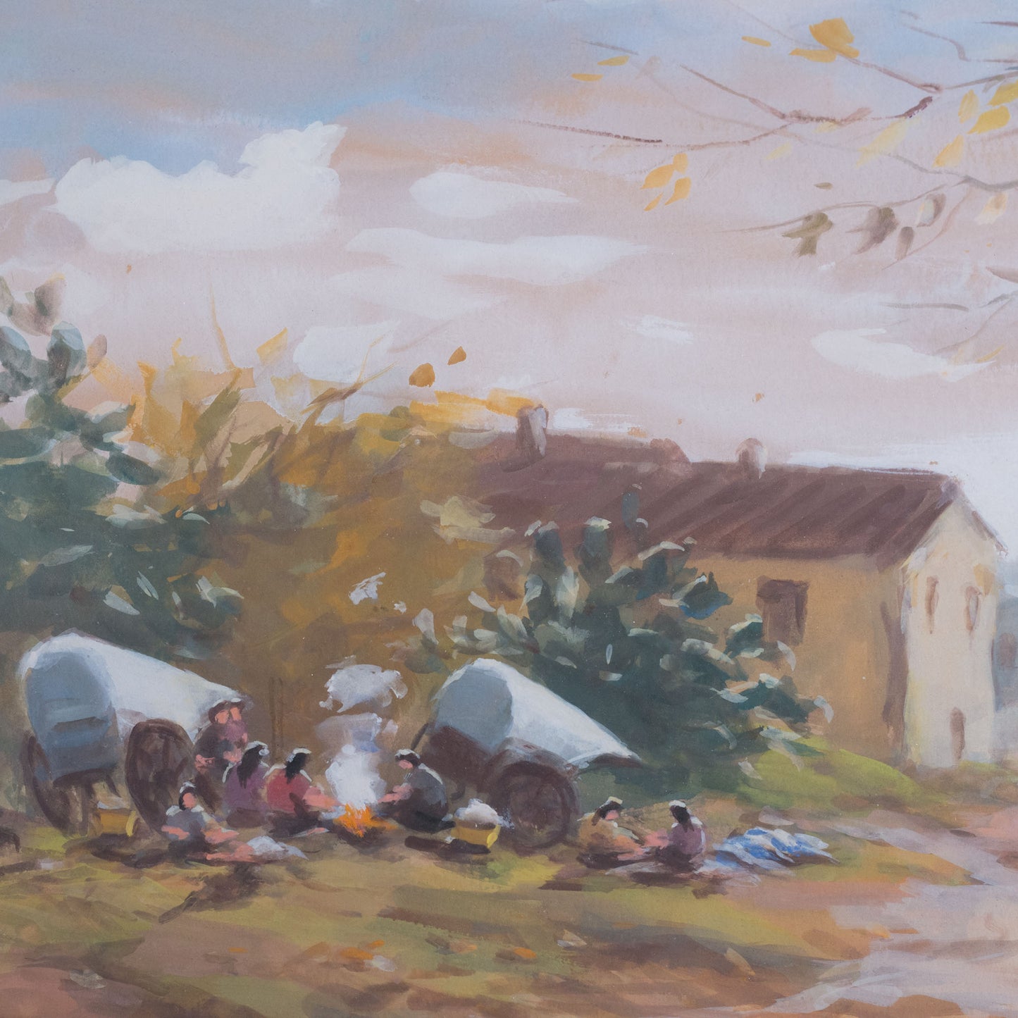 Gypsie Camp Rural Landscape by Joan Escayola Blanch