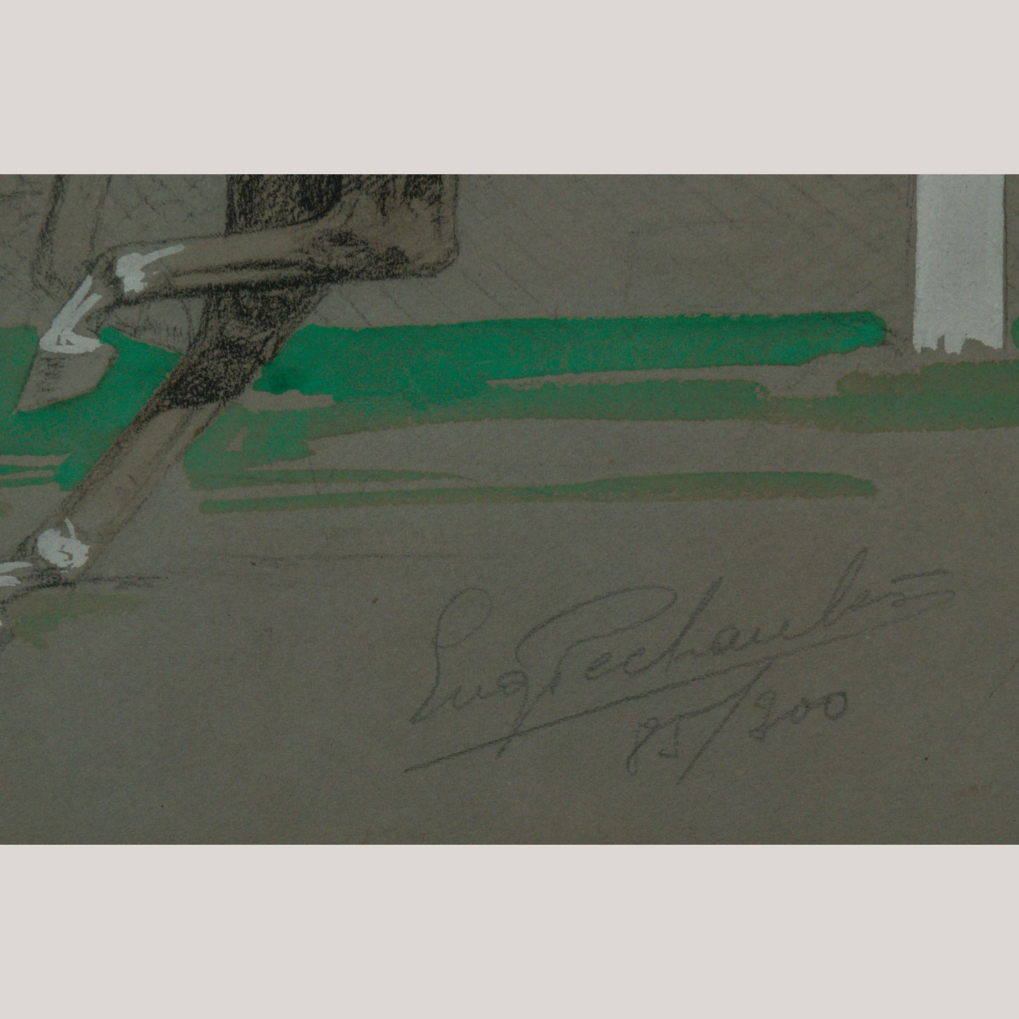 Equestrian Sporting Scenes – Deauville Polo and Longchamp Horse Race by Eugène Pechaubès