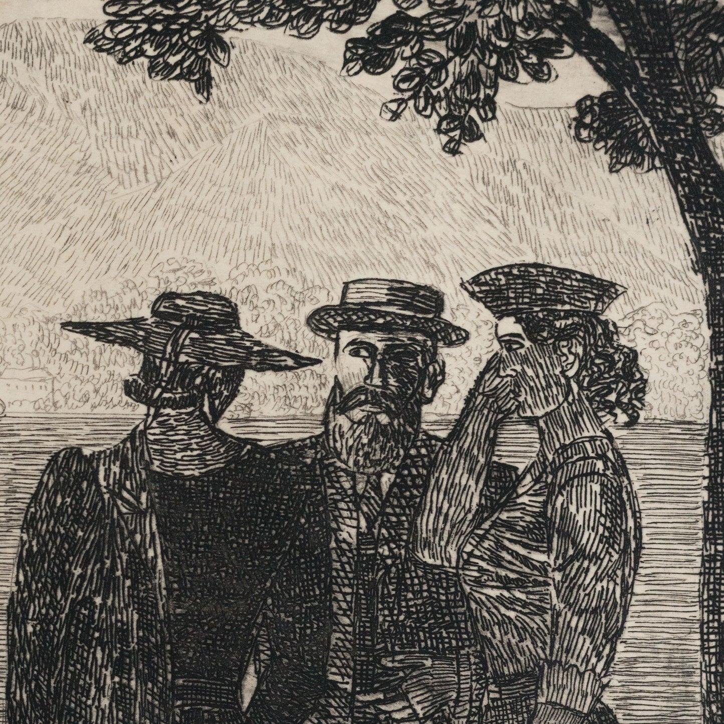 Lakeside Promenade Scene by Karl Otto Hügin