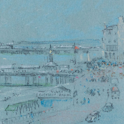 Brighton Pier and Royal Albion Hotel 1938 – Original Pencil Sketch