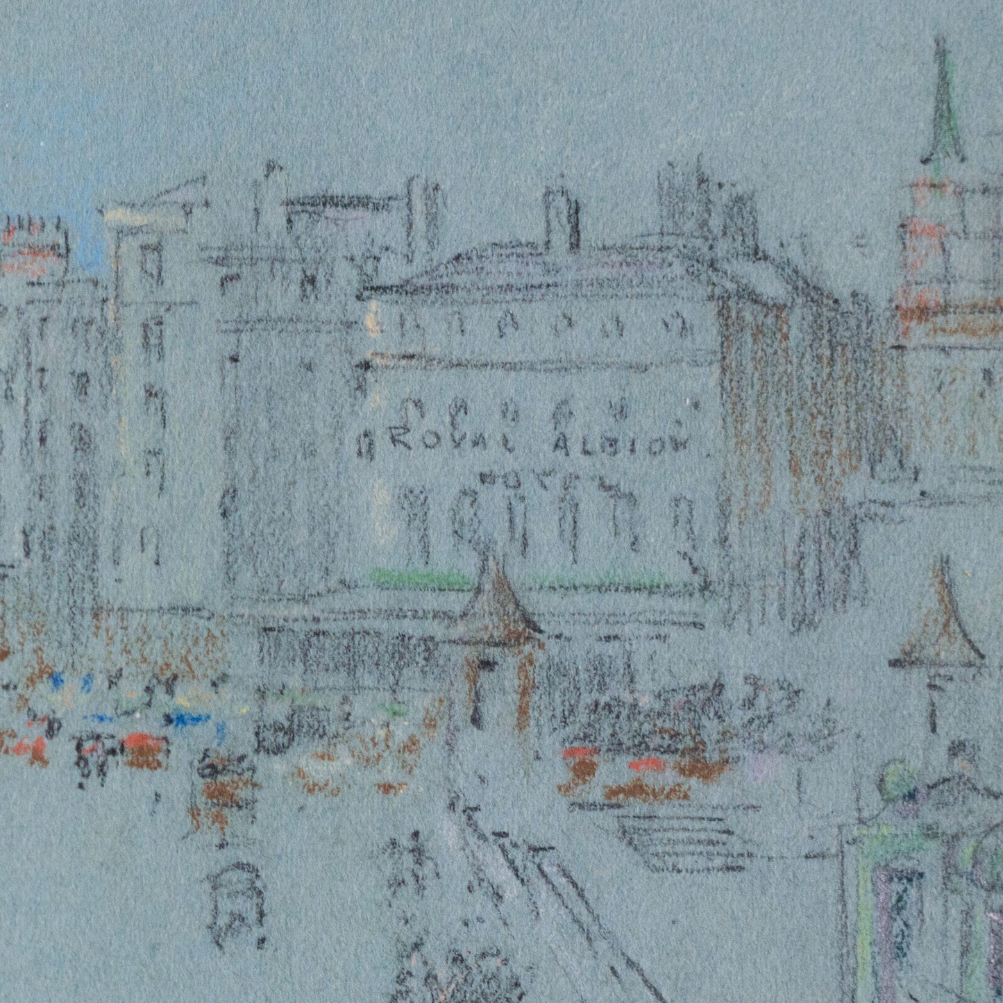 Brighton Pier and Royal Albion Hotel 1938 – Original Pencil Sketch