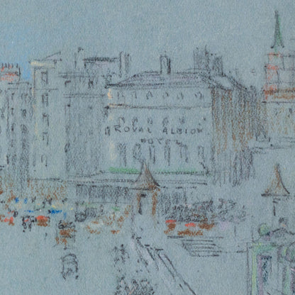 Brighton Pier and Royal Albion Hotel 1938 – Original Pencil Sketch