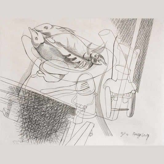 Poissons – Signed Engraving – Géa Augsbourg