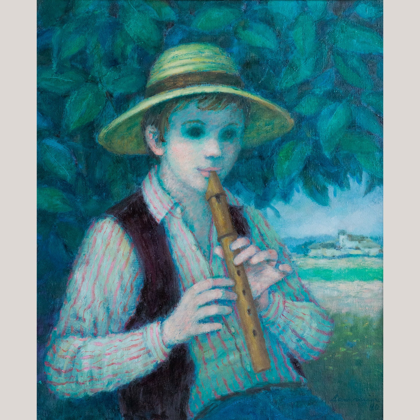 Enfant au Pipeau – Larrania (Signature Presently Unidentified)