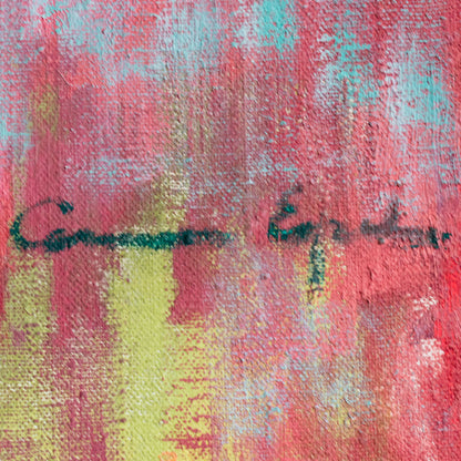 Floral Still Life Colourist Oil Painting – Signed (Artist Unidentified)