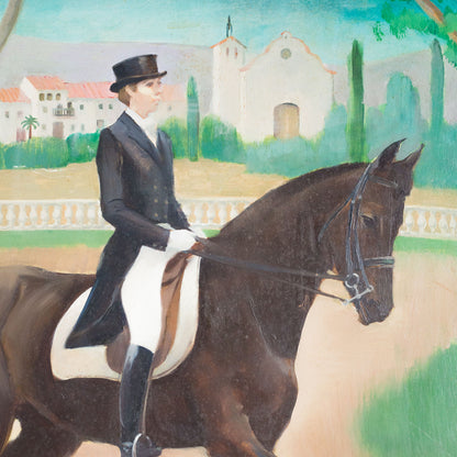 Equestrian Rider in Landscape – Rosa Torras