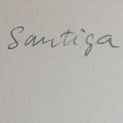 Landscape Study inscribed on reverse “Santiga” – Oil and Mixed Media Painting