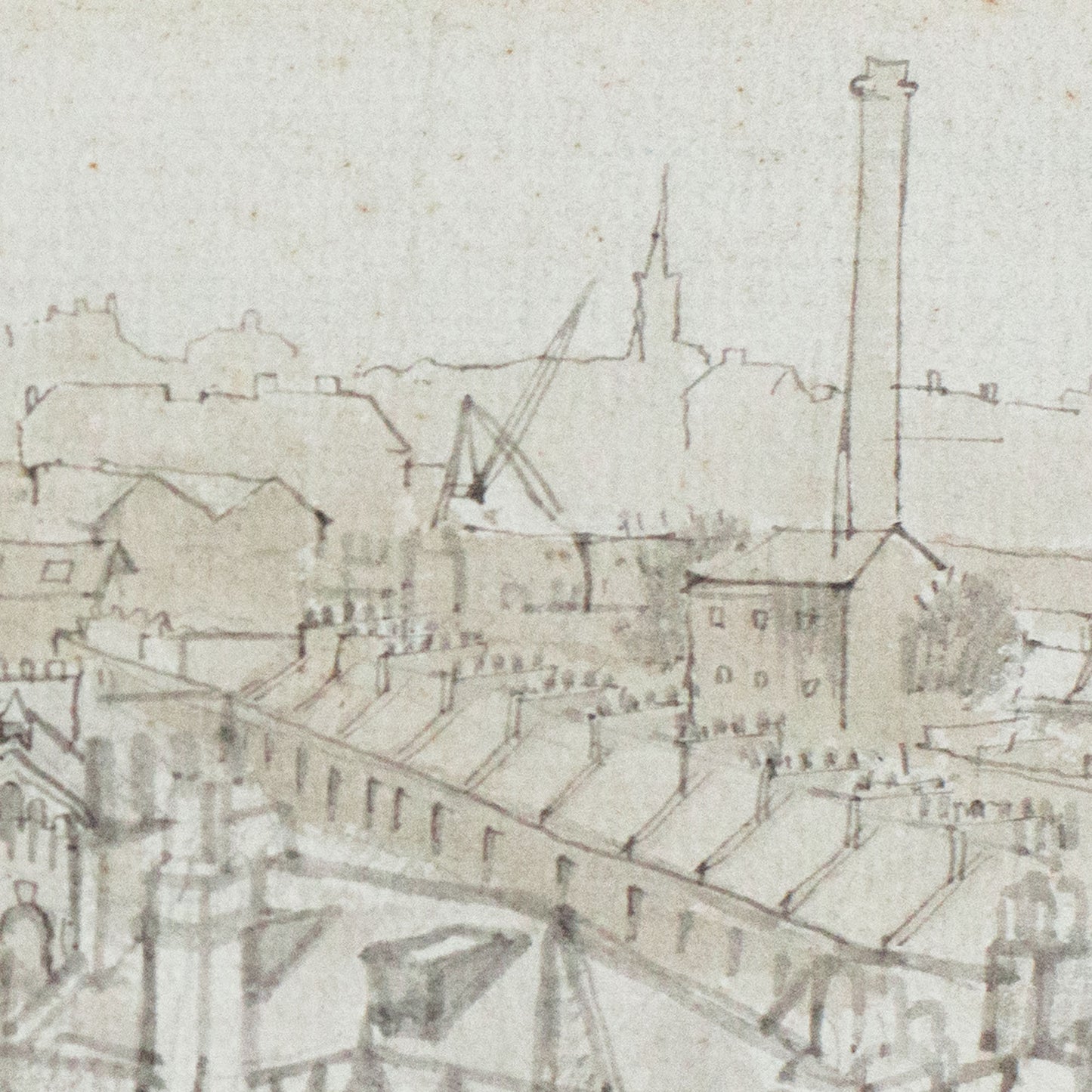 View from Point Hill – J. Ward (inscribed reverse) - Original Pencil Drawing