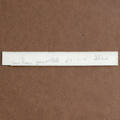 View from Point Hill – J. Ward (inscribed reverse) - Original Pencil Drawing