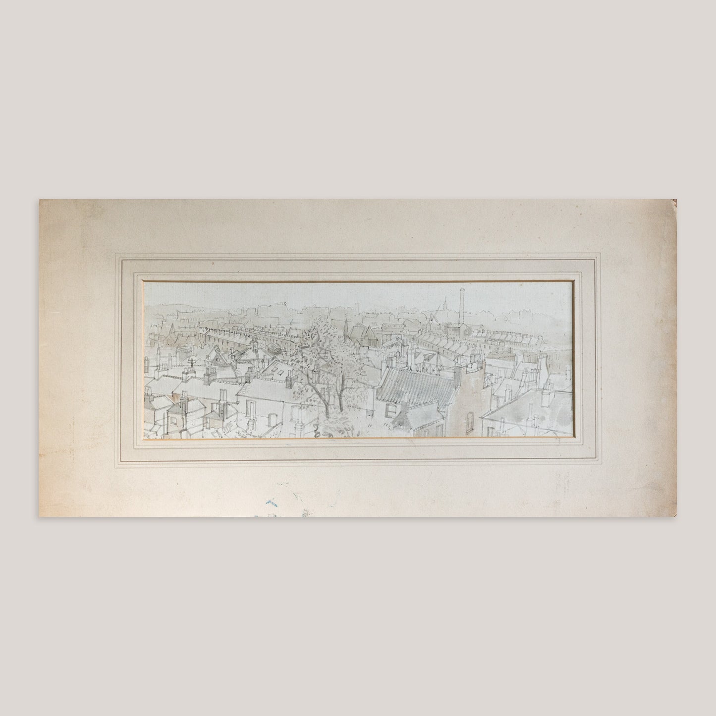 View from Point Hill – J. Ward (inscribed reverse) - Original Pencil Drawing