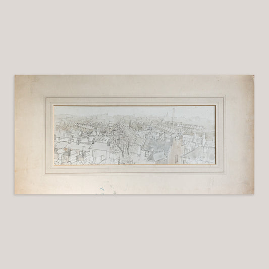 View from Point Hill – J. Ward (inscribed reverse) - Original Pencil Drawing
