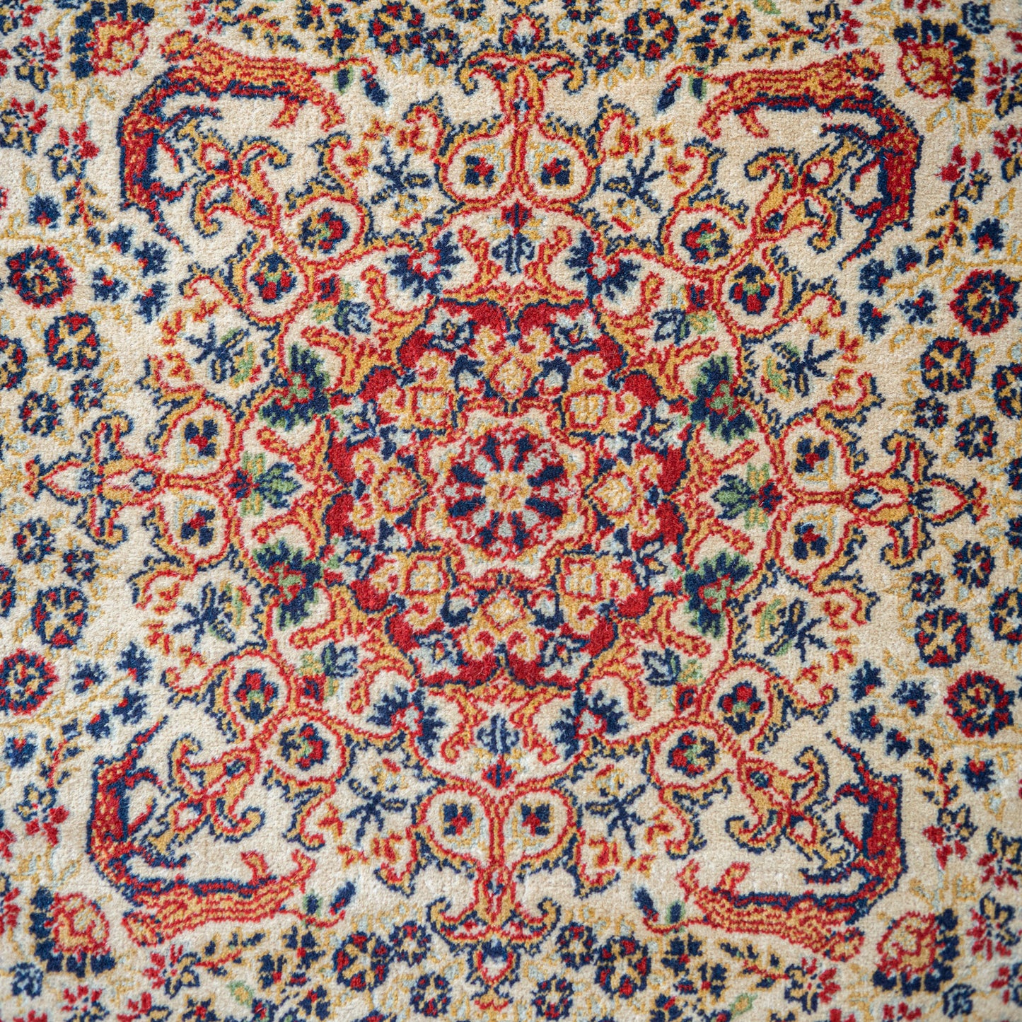 Vintage Hand-Knotted Persian Kerman Rug 255 cm  × 170 cm
