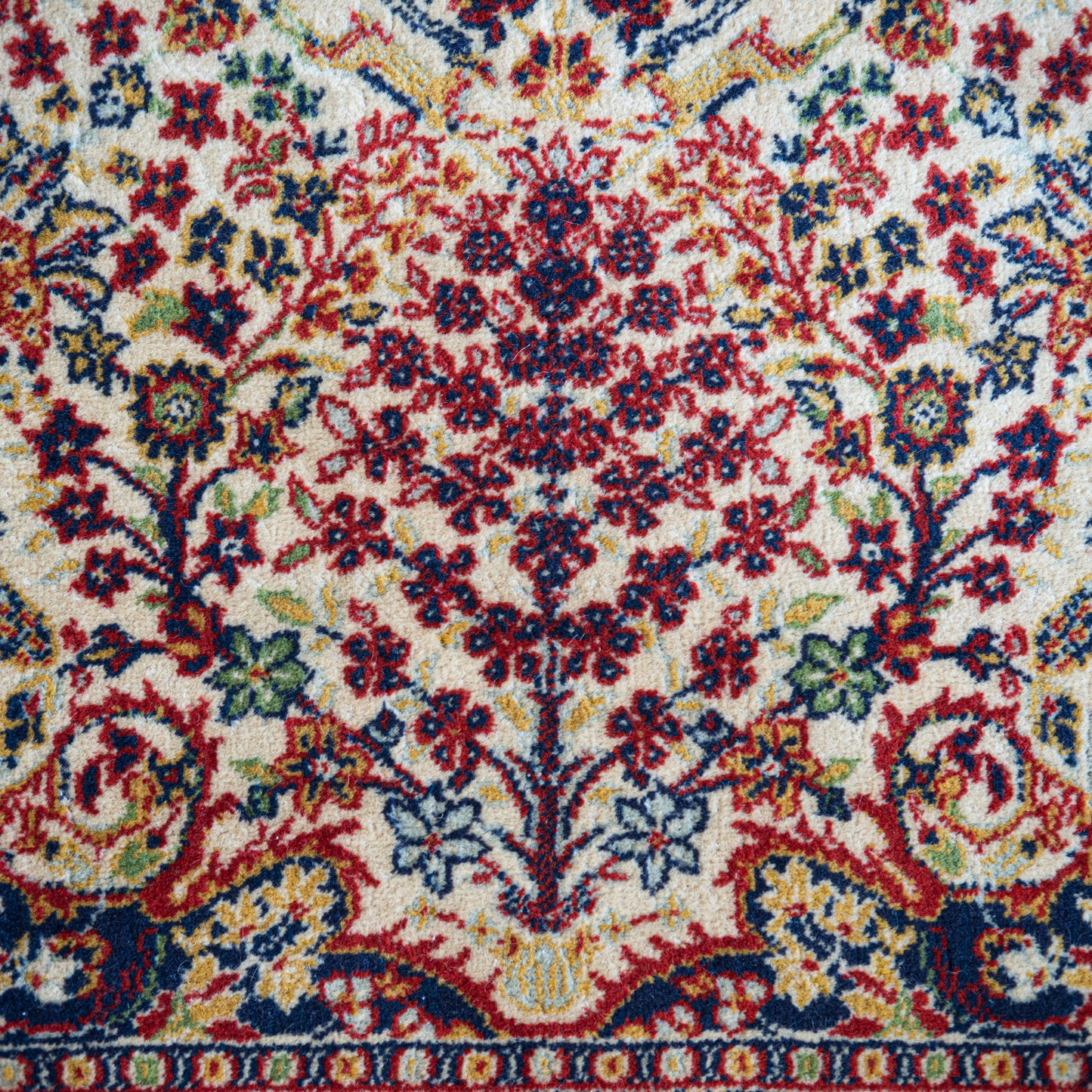 Vintage Hand-Knotted Persian Kerman Rug 255 cm  × 170 cm