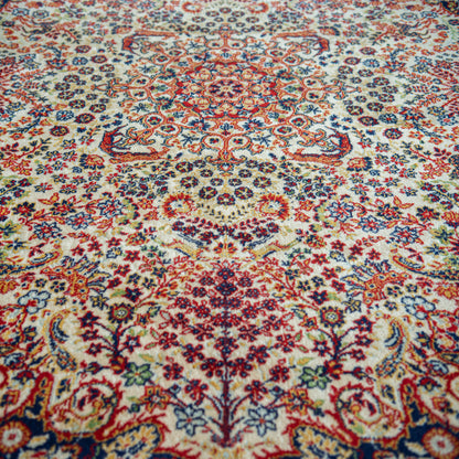 Vintage Hand-Knotted Persian Kerman Rug 255 cm  × 170 cm