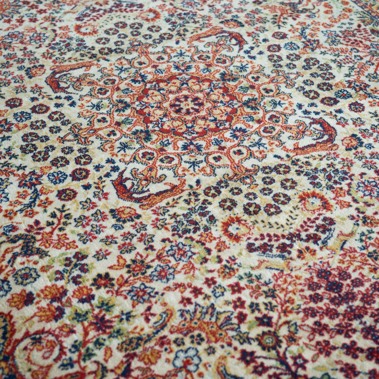 Vintage Hand-Knotted Persian Kerman Rug 255 cm  × 170 cm