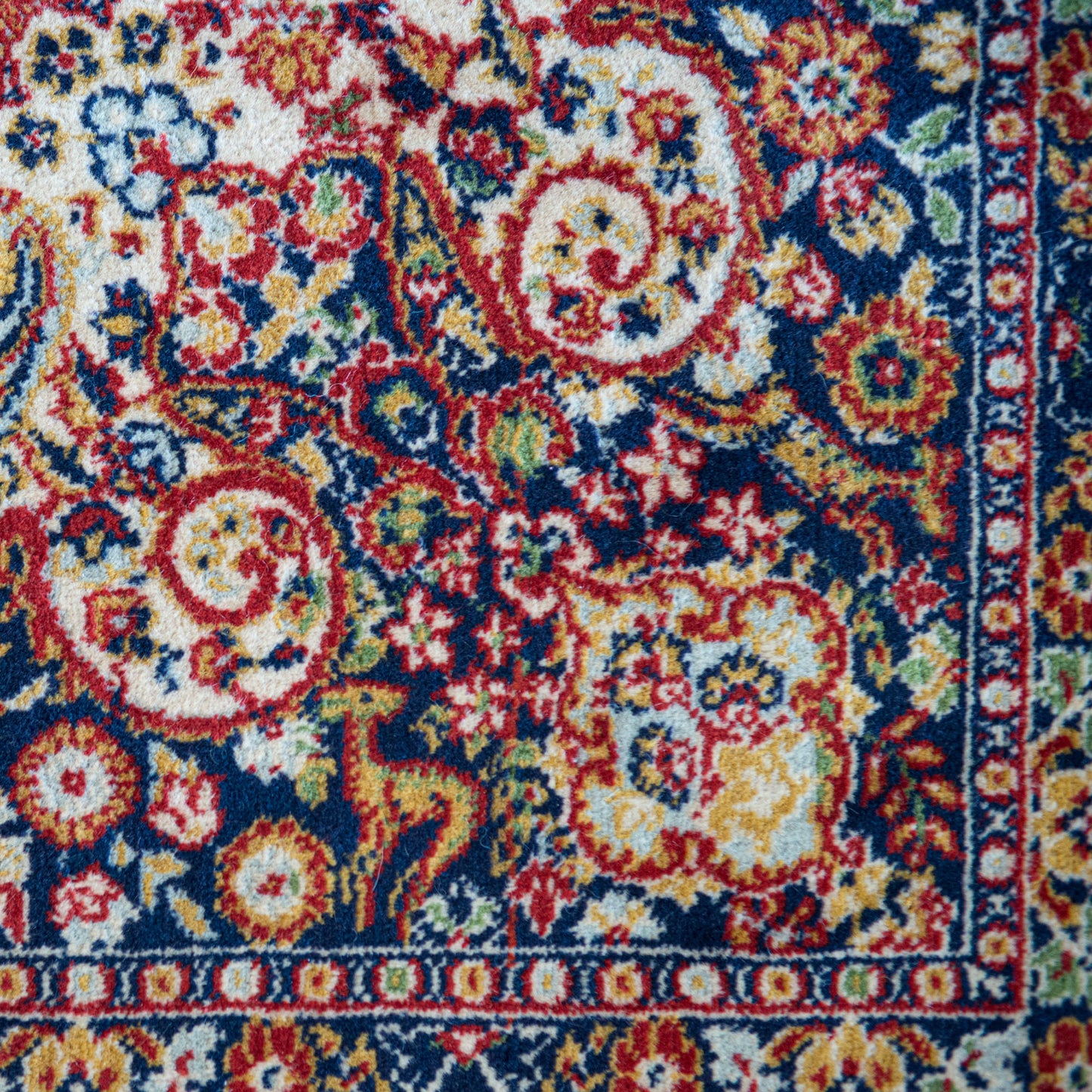 Vintage Hand-Knotted Persian Kerman Rug 255 cm  × 170 cm