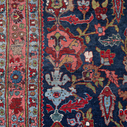 Palace-Size Antique Persian Mashad Rug – 605 cm × 390 cm