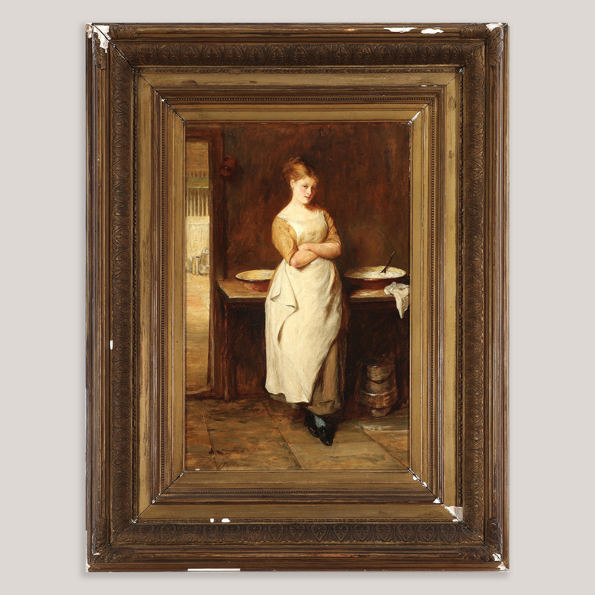 A Victorian Maid - John Pettie