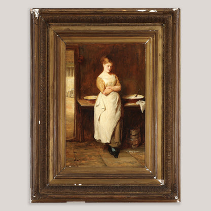 A Victorian Maid - John Pettie