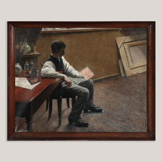 Interior from an Artist's Studio - Attributed to Louis Moe